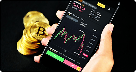 A digital investment platform illustration